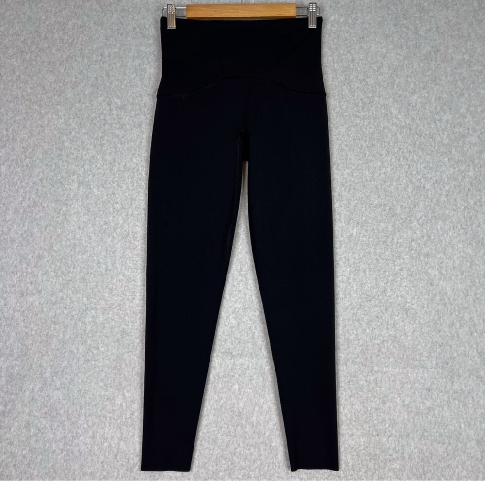 SPANX Black Booty Boost Leggings Tummy Control Size Medium